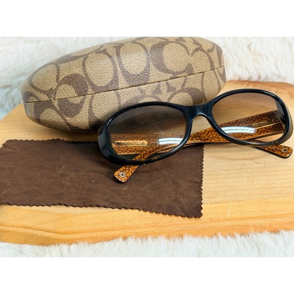 Coach Accessories - Coach Kendall S438 Tortoise Sunglasses Oval Frame Signature Logo with Case